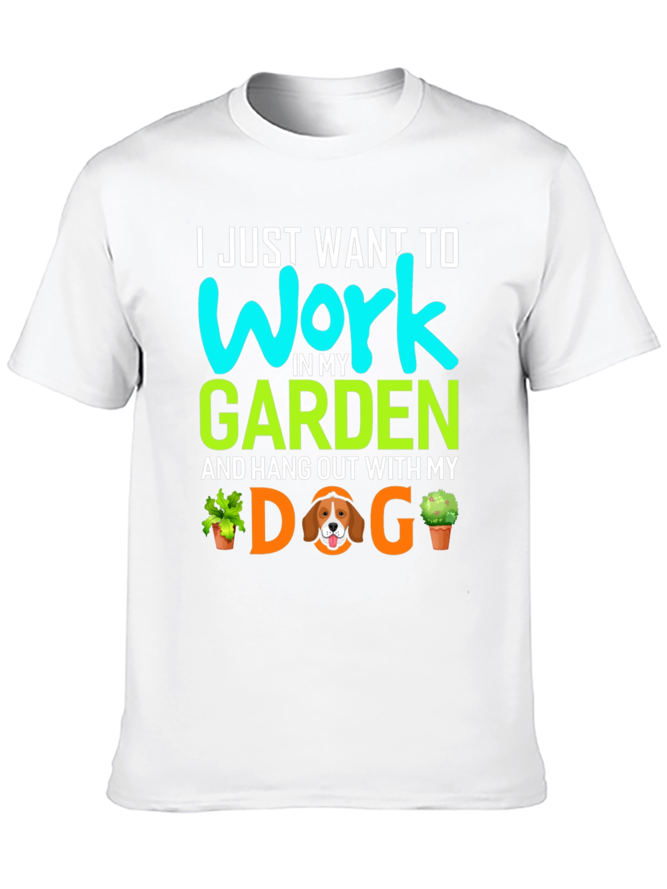 Gardening Dog T-Shirt - Work In My Garden
