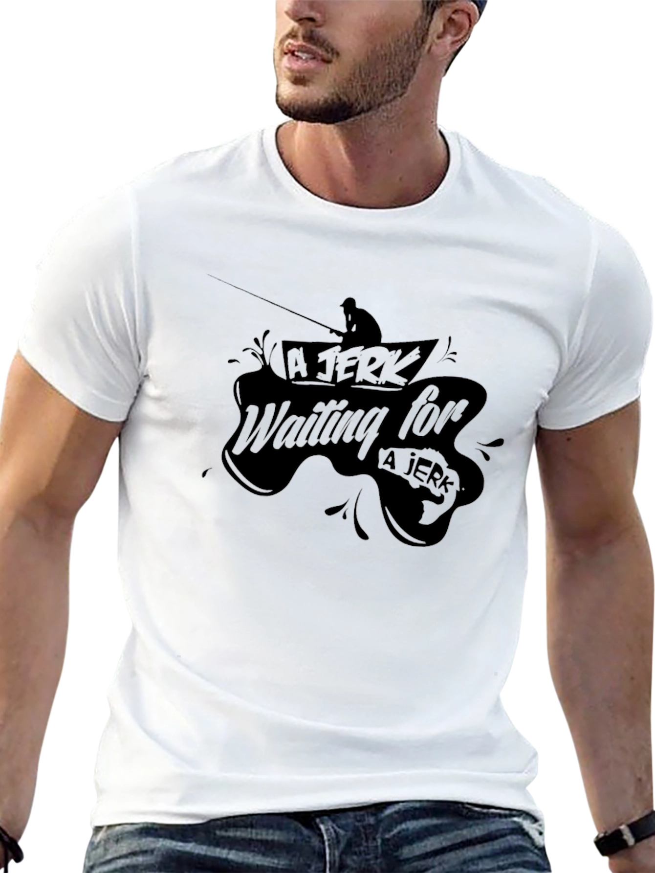 A Jerk Fishing T-Shirt - Angler Humor Tee