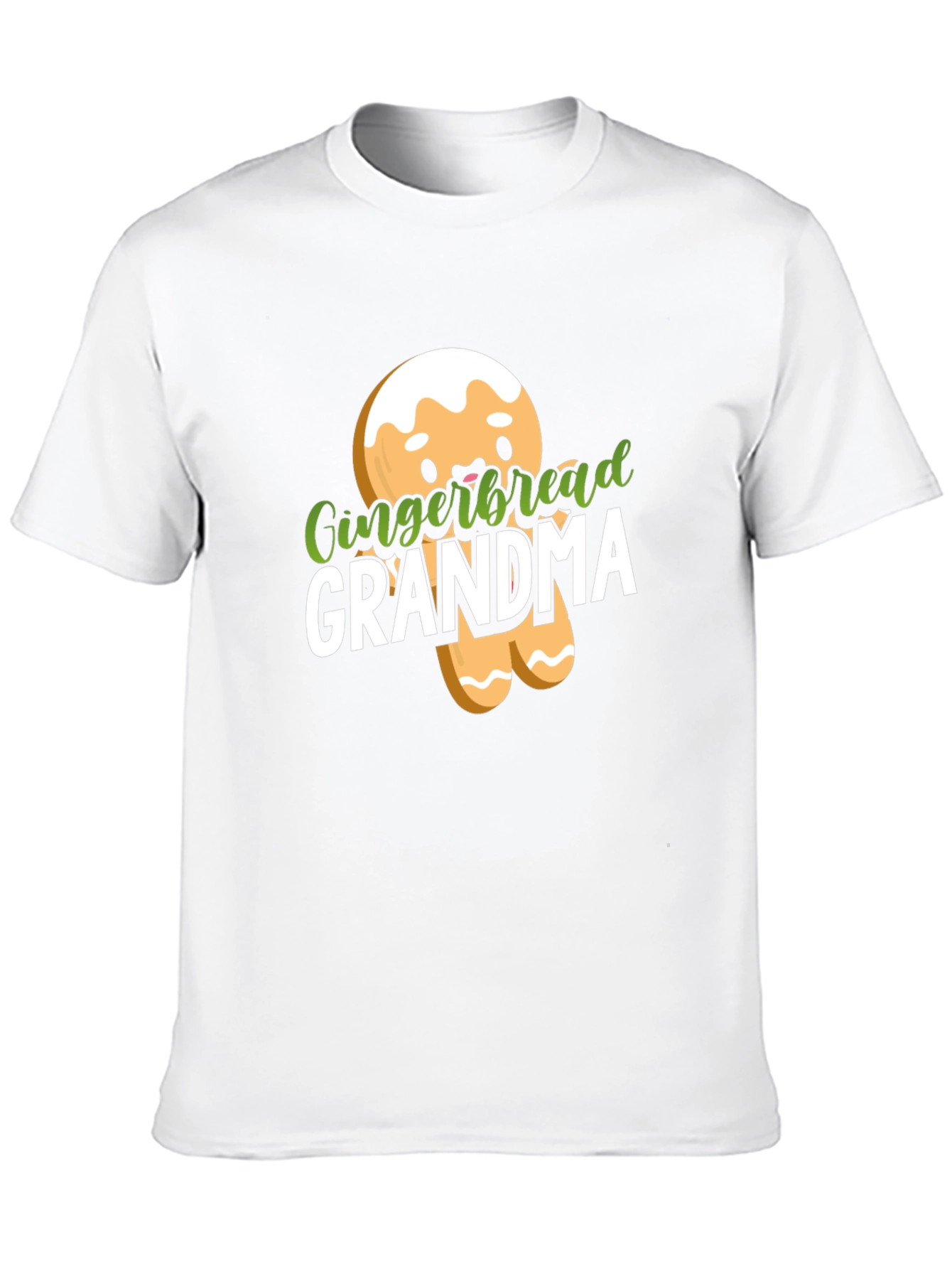 Gingerbread Grandma Black T-Shirt