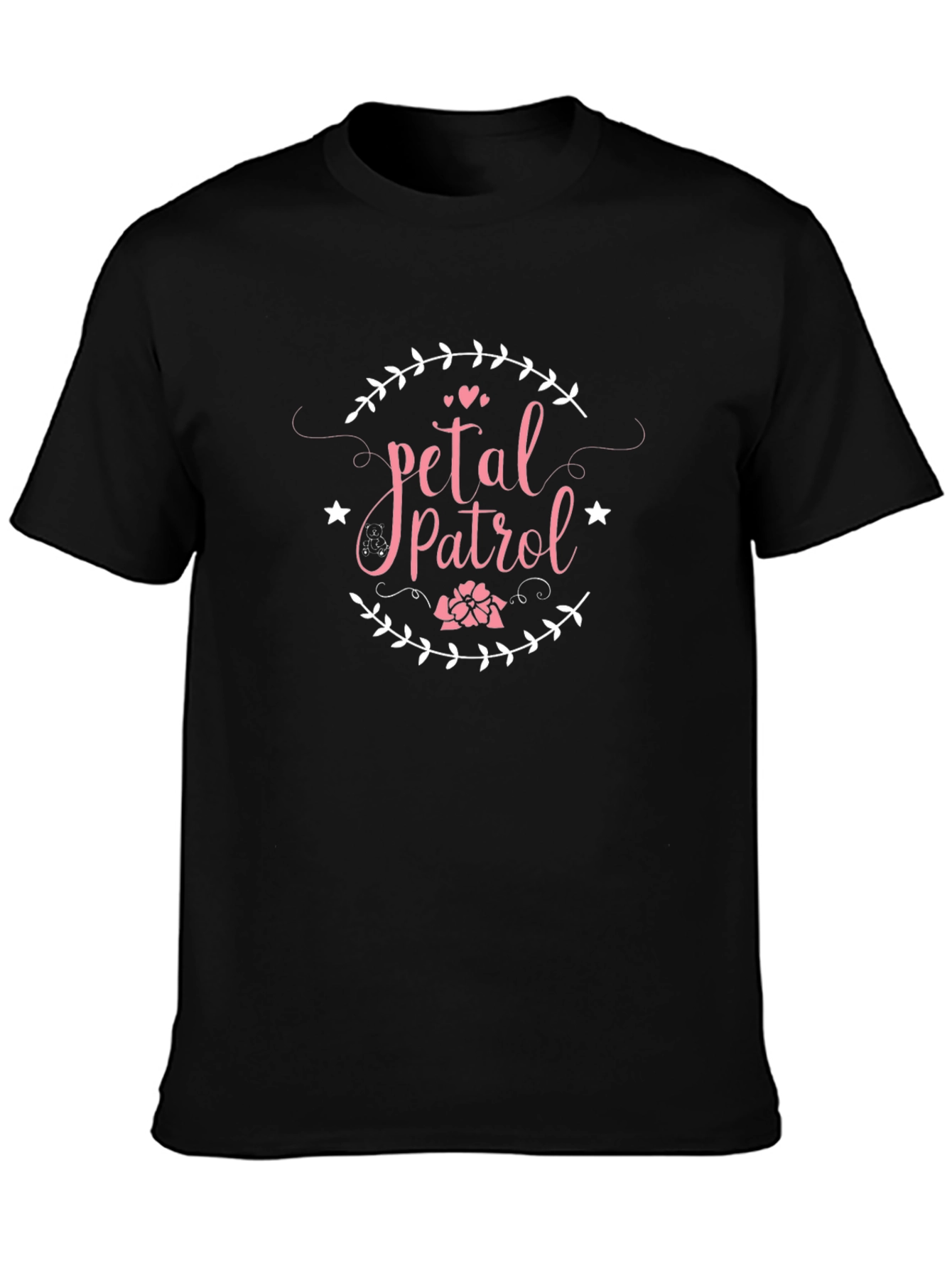 Petal Patrol Graphic Print Crew Neck Tee