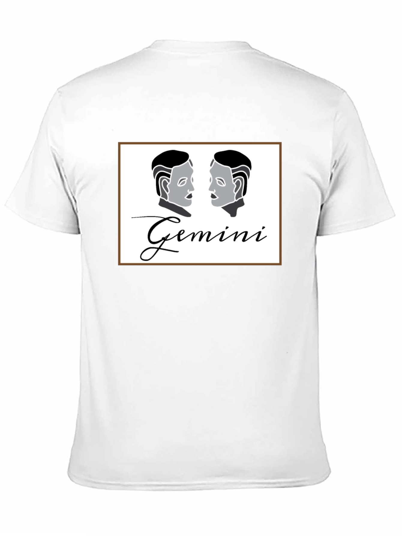 Gemini Zodiac Black T-Shirt