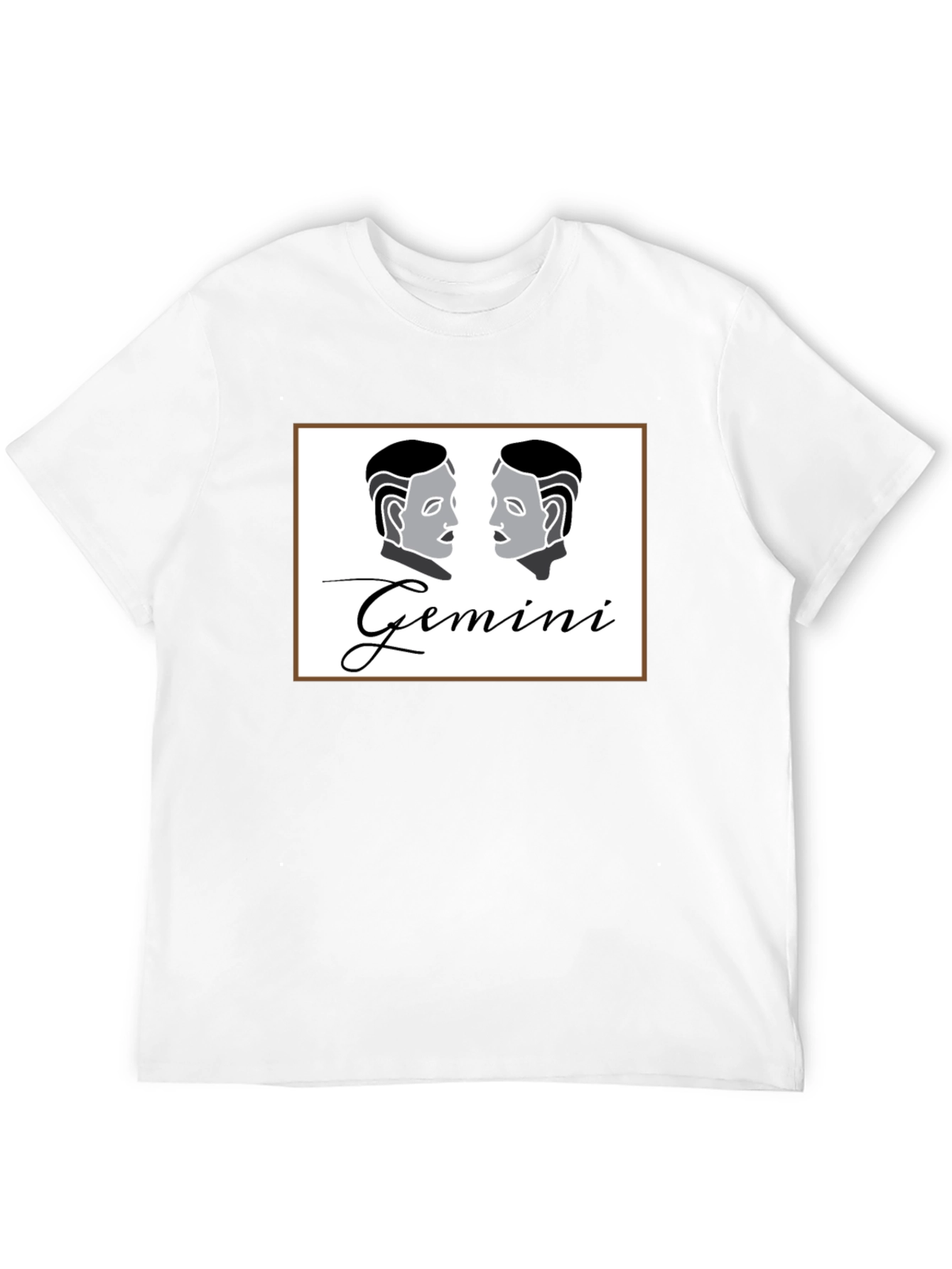Gemini Zodiac Black T-Shirt
