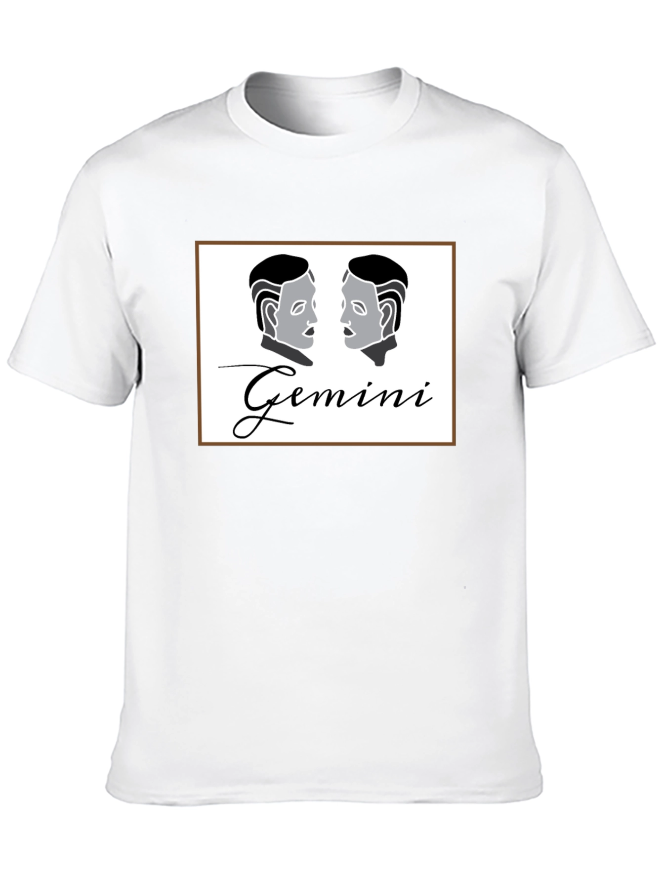 Gemini Zodiac Black T-Shirt