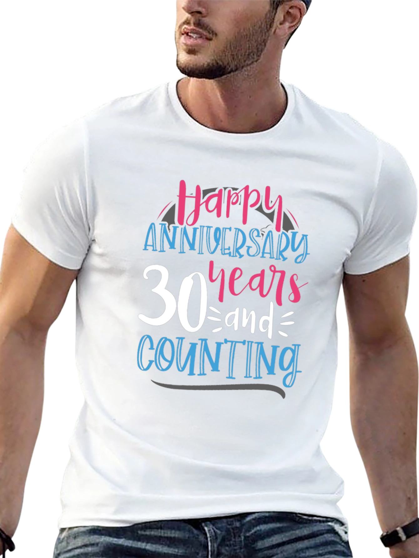 30th Anniversary T-Shirt: Happy Years & Counting Tee