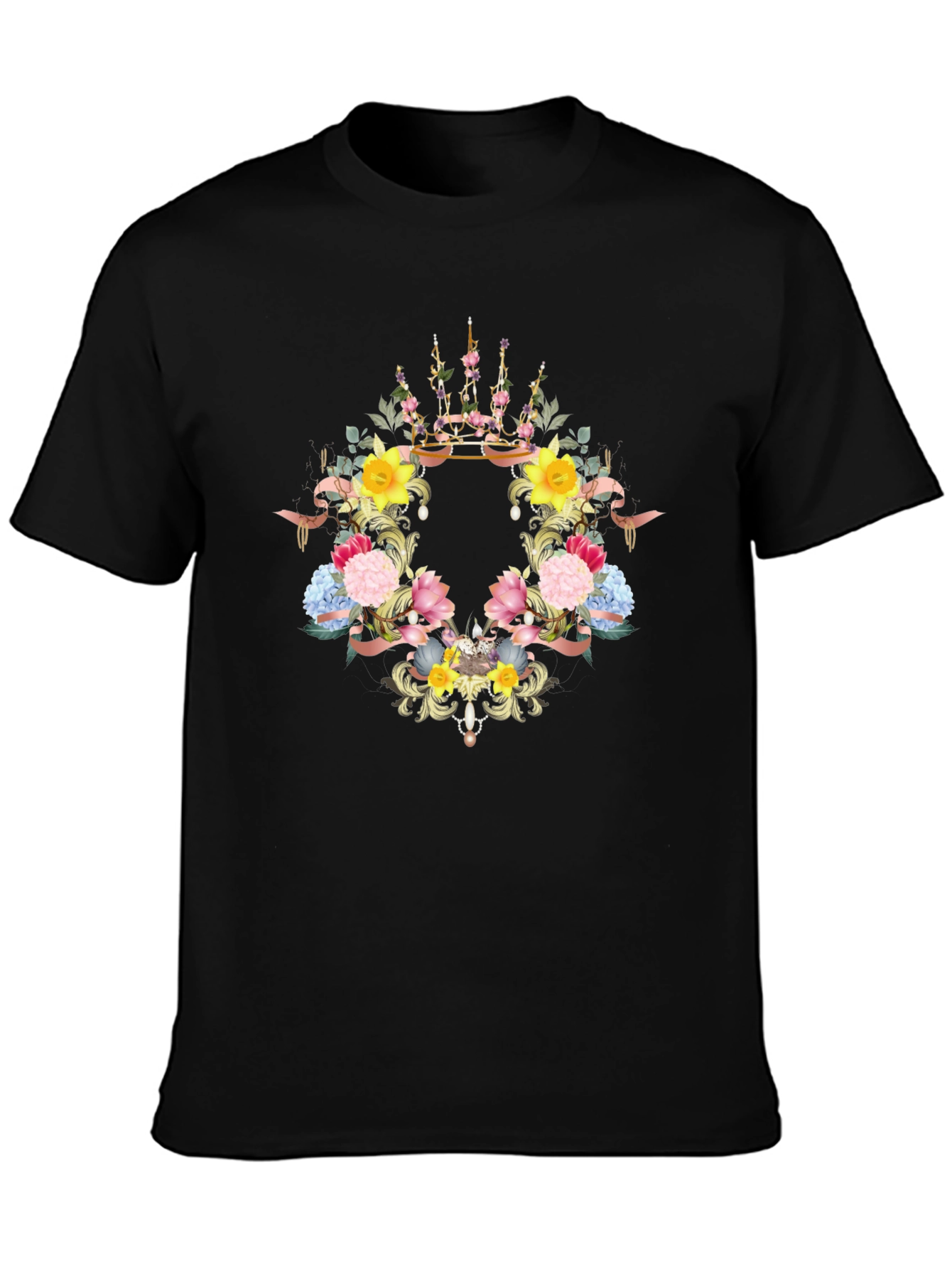 Floral Crown Graphic T-Shirt