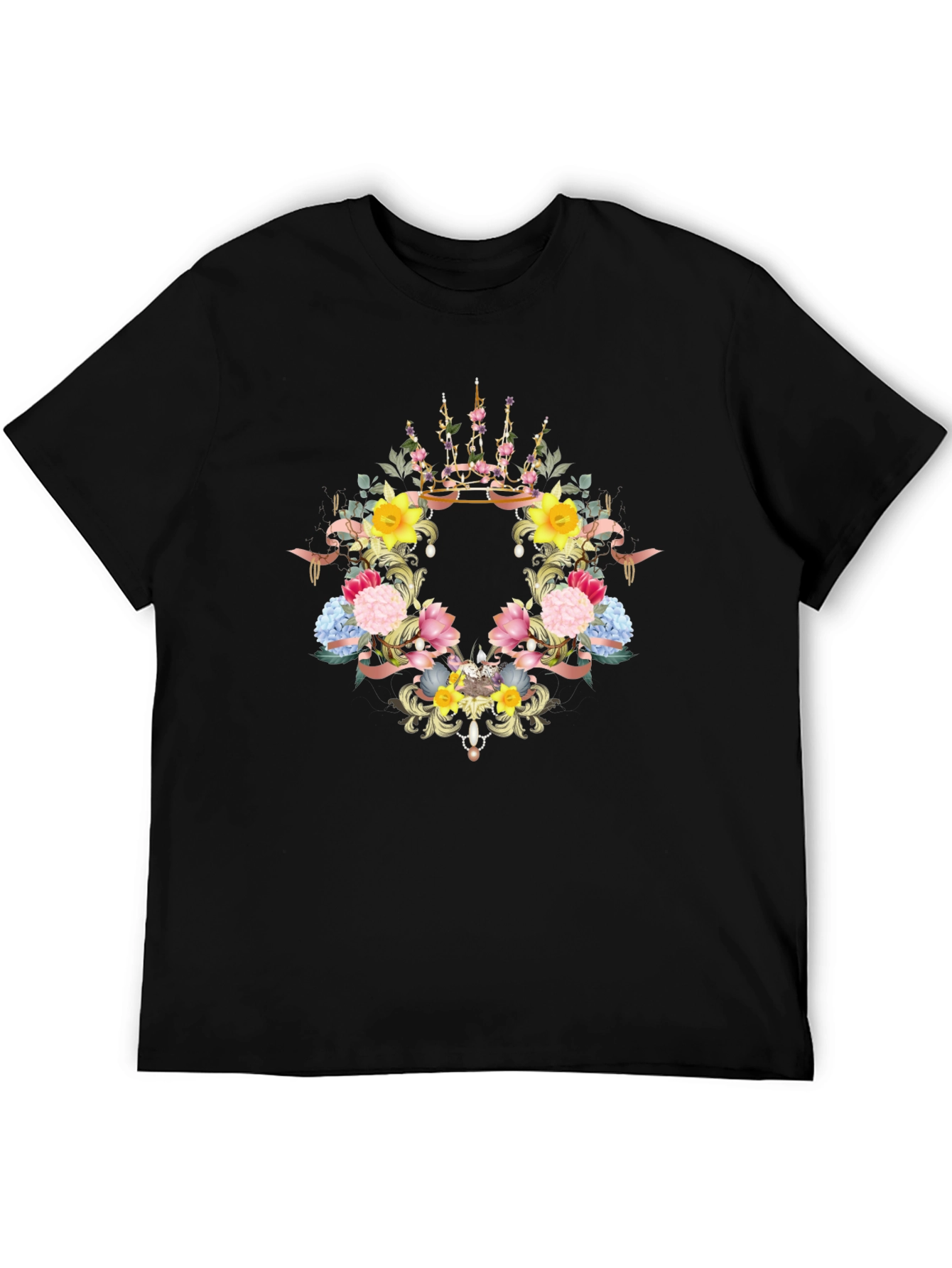 Floral Crown Graphic T-Shirt