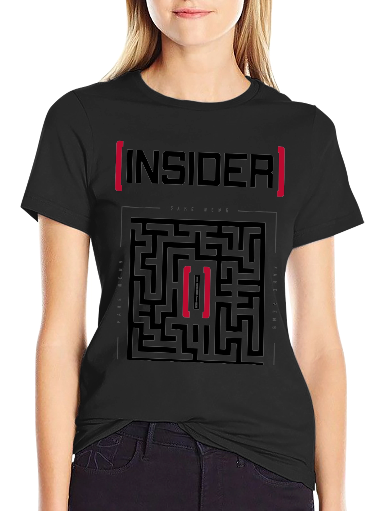Insider Maze Graphic T-Shirt - Stylish Cotton Tee