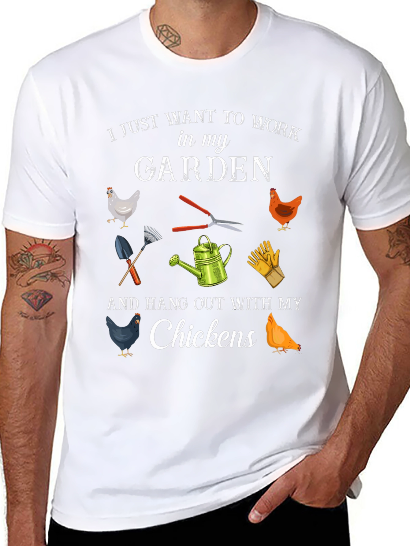 Gardening & Chickens T-Shirt