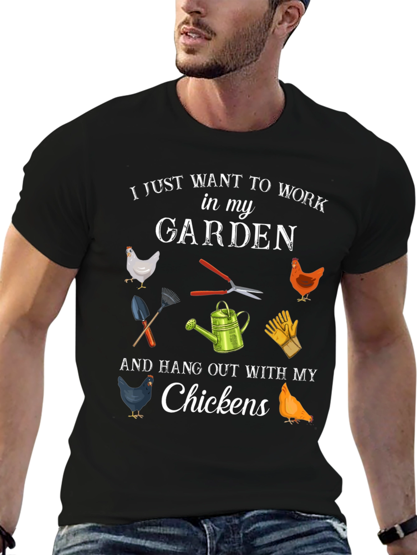 Gardening & Chickens T-Shirt