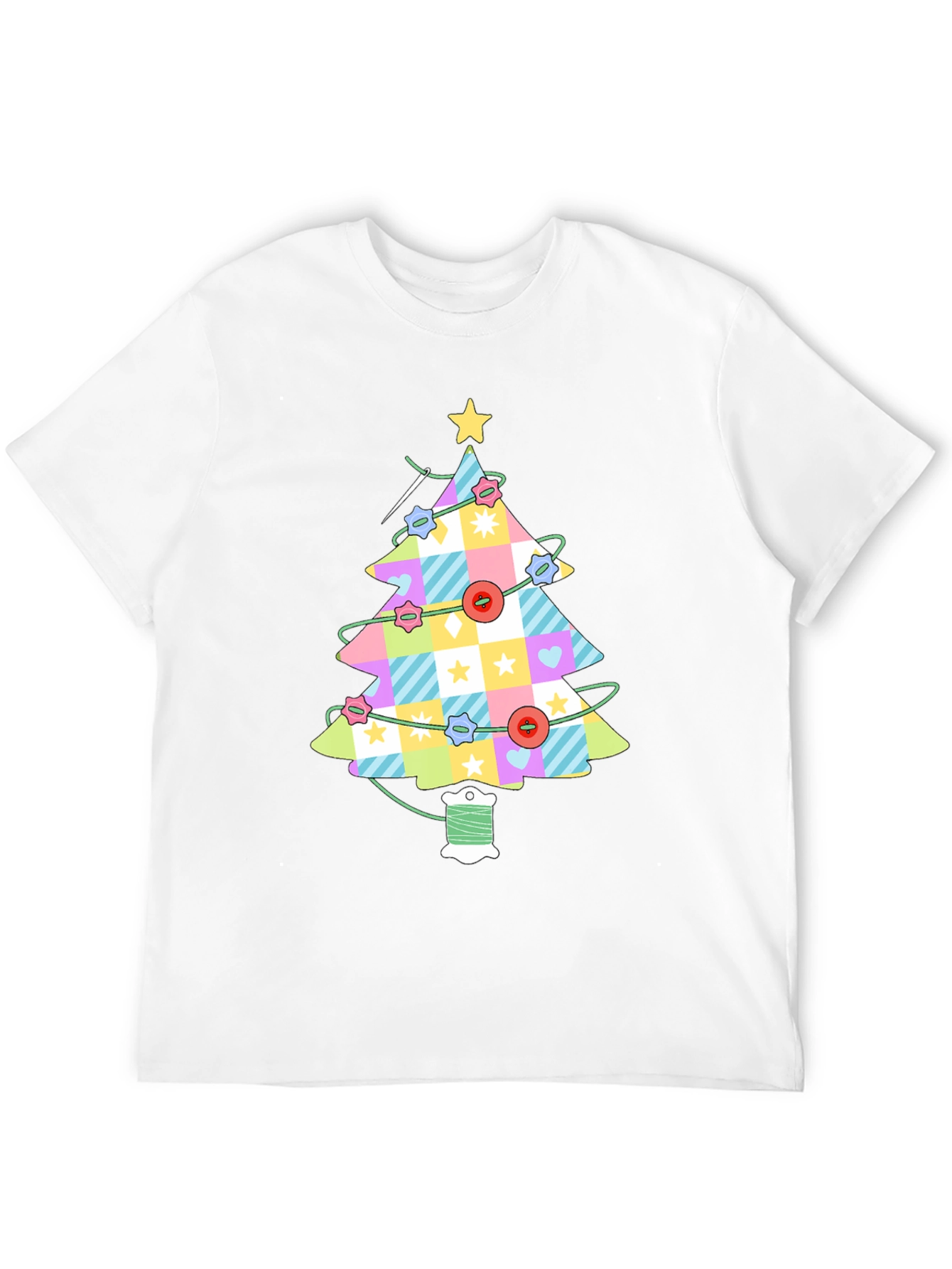 Sewing Christmas Tree T-Shirt - Holiday Apparel