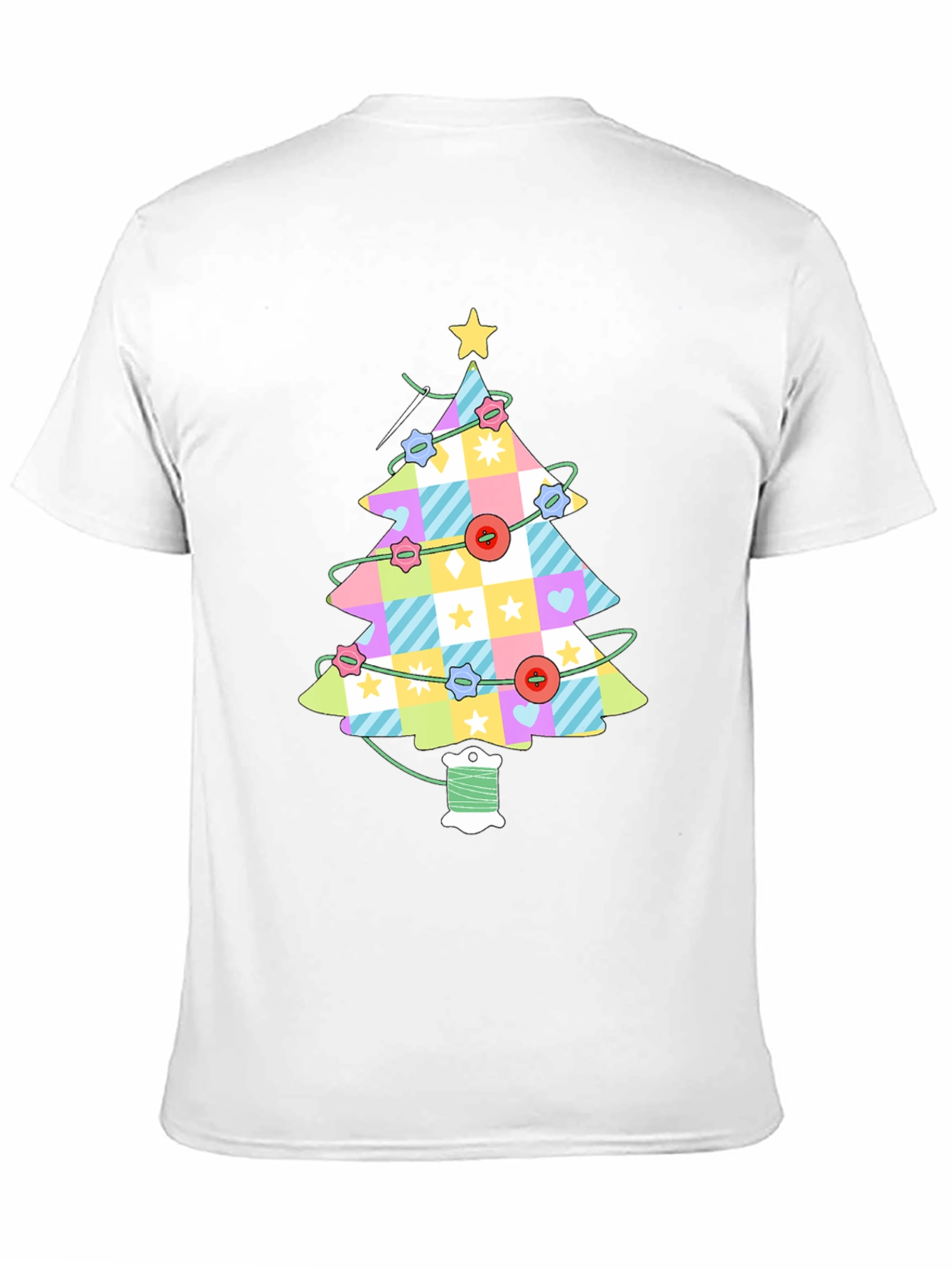 Sewing Christmas Tree T-Shirt - Holiday Apparel