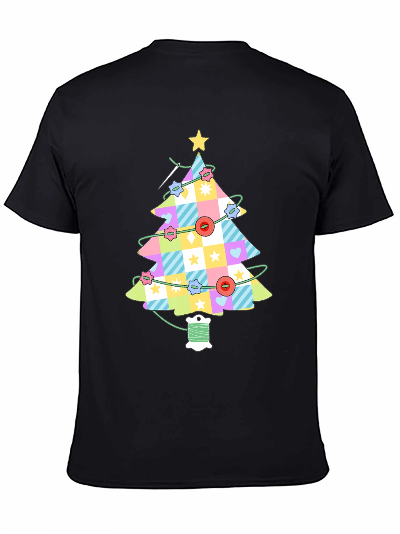 Sewing Christmas Tree T-Shirt - Holiday Apparel
