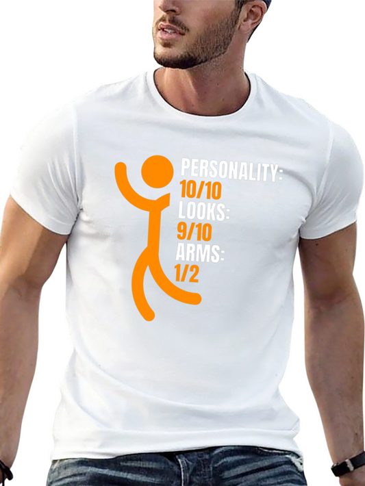 Funny Personality Looks Arms Graphic T-Shirt