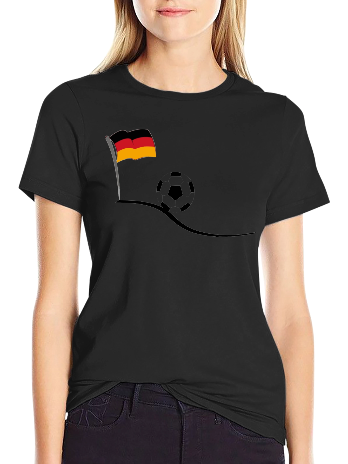 Germany Soccer Fan T-Shirt - Black