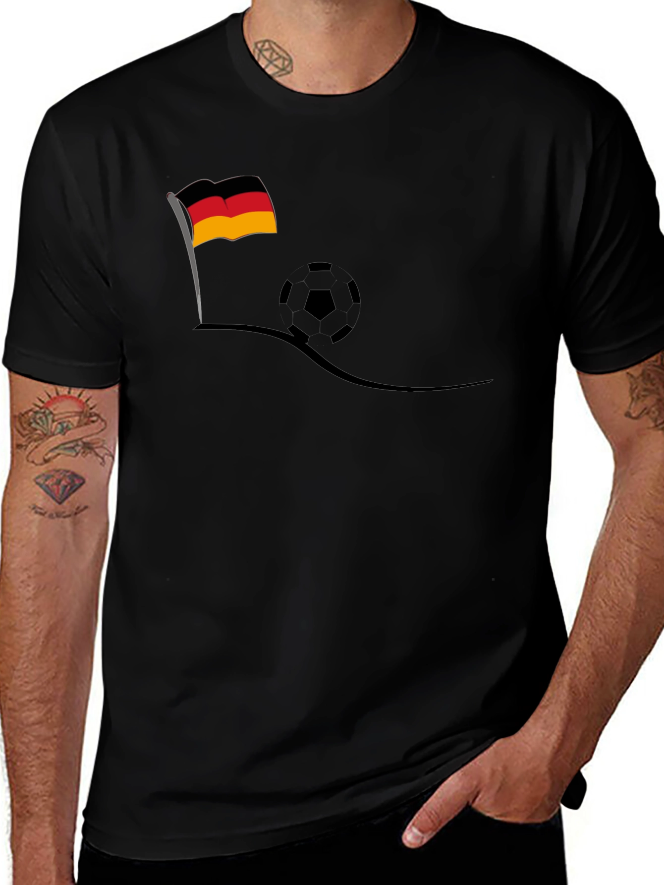 Germany Soccer Fan T-Shirt - Black