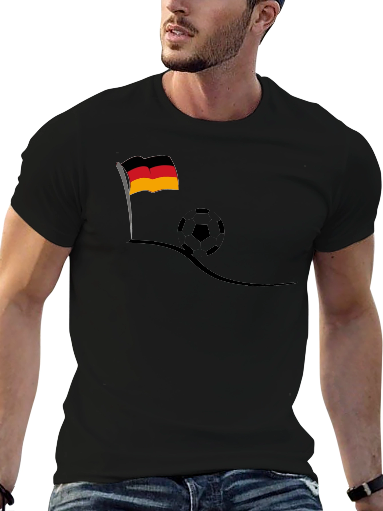 Germany Soccer Fan T-Shirt - Black