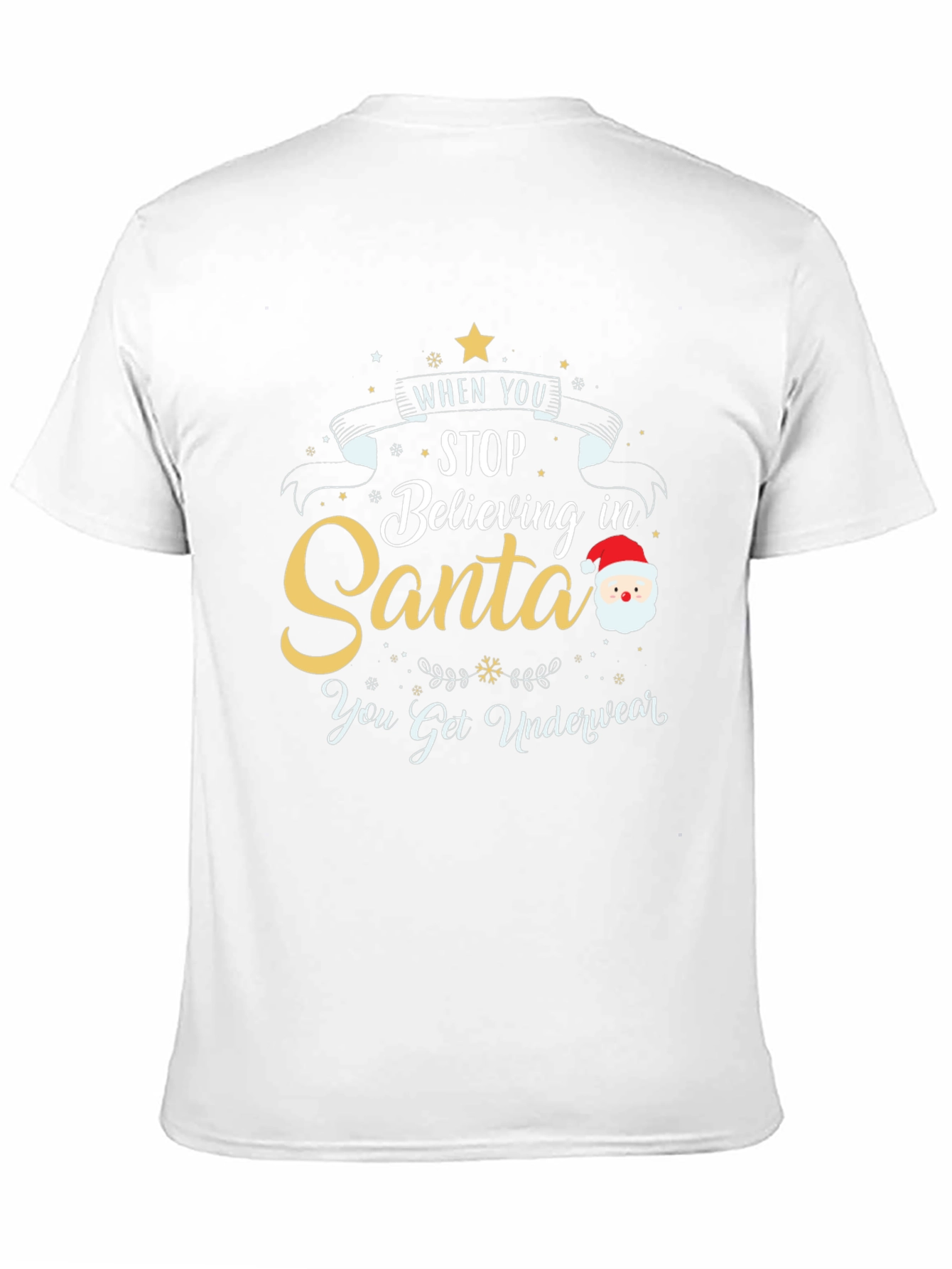 Funny Santa Underwear Christmas T-Shirt