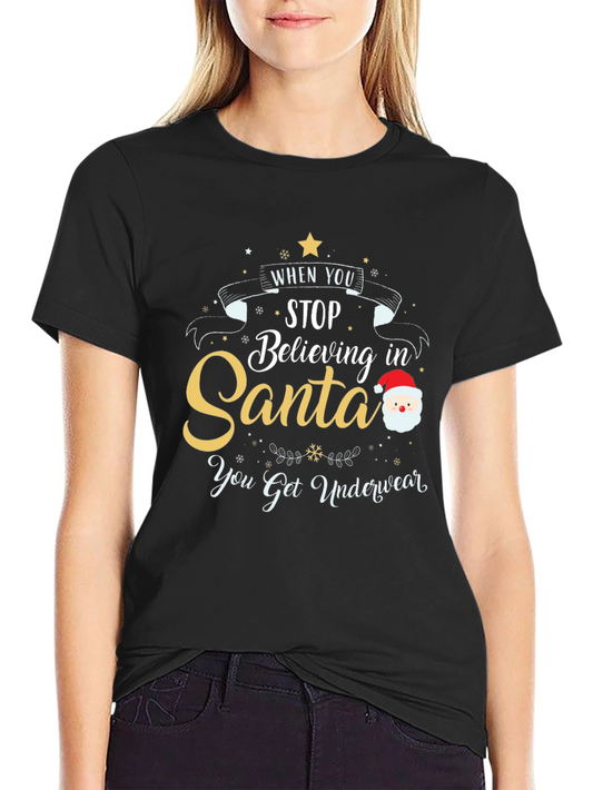 Funny Santa Underwear Christmas T-Shirt