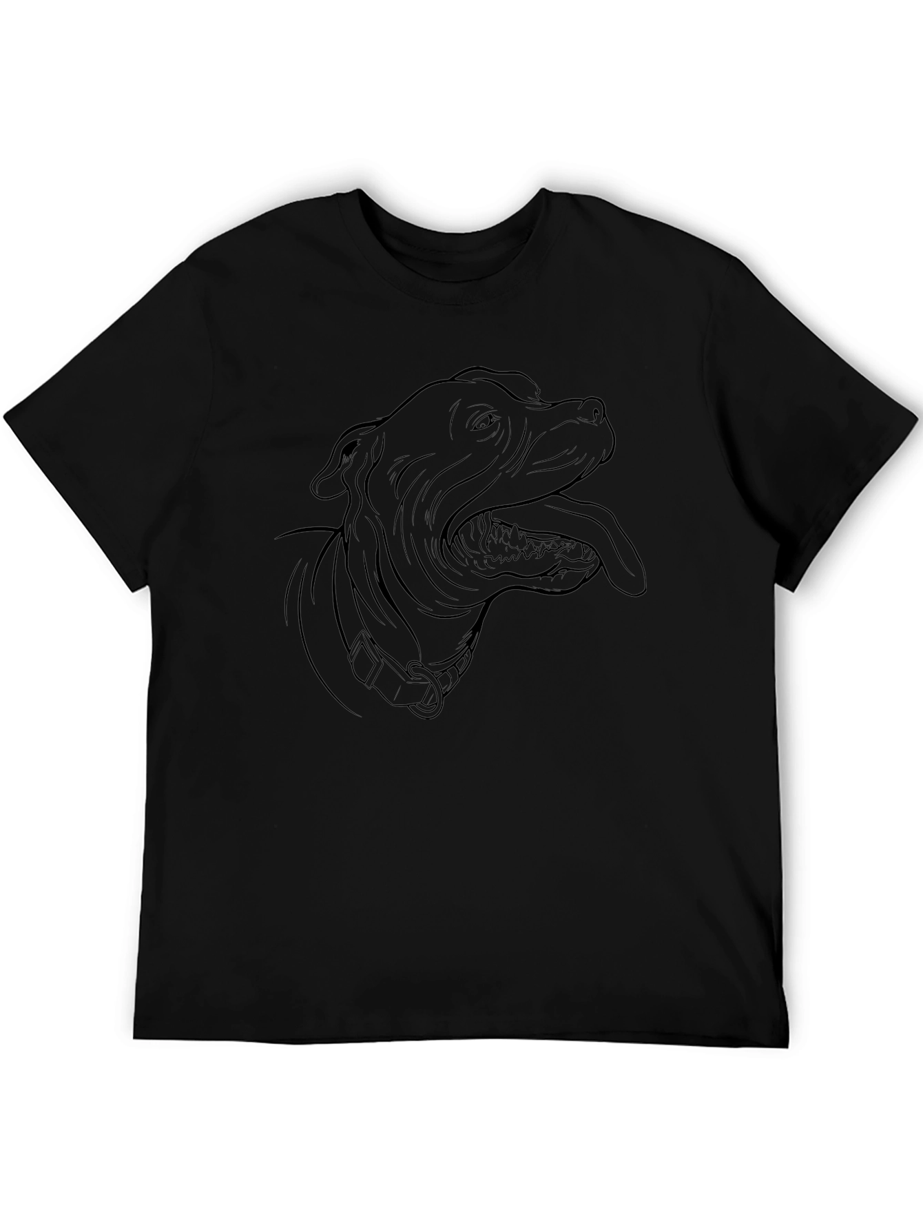 Pitbull Outline T-Shirt – Cute Dog Lover Graphic Tee Gift