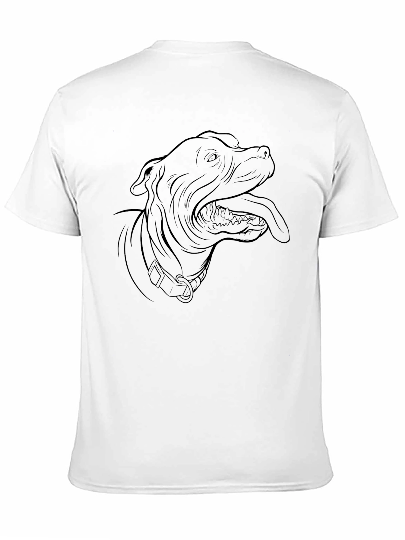 Pitbull Outline T-Shirt – Cute Dog Lover Graphic Tee Gift