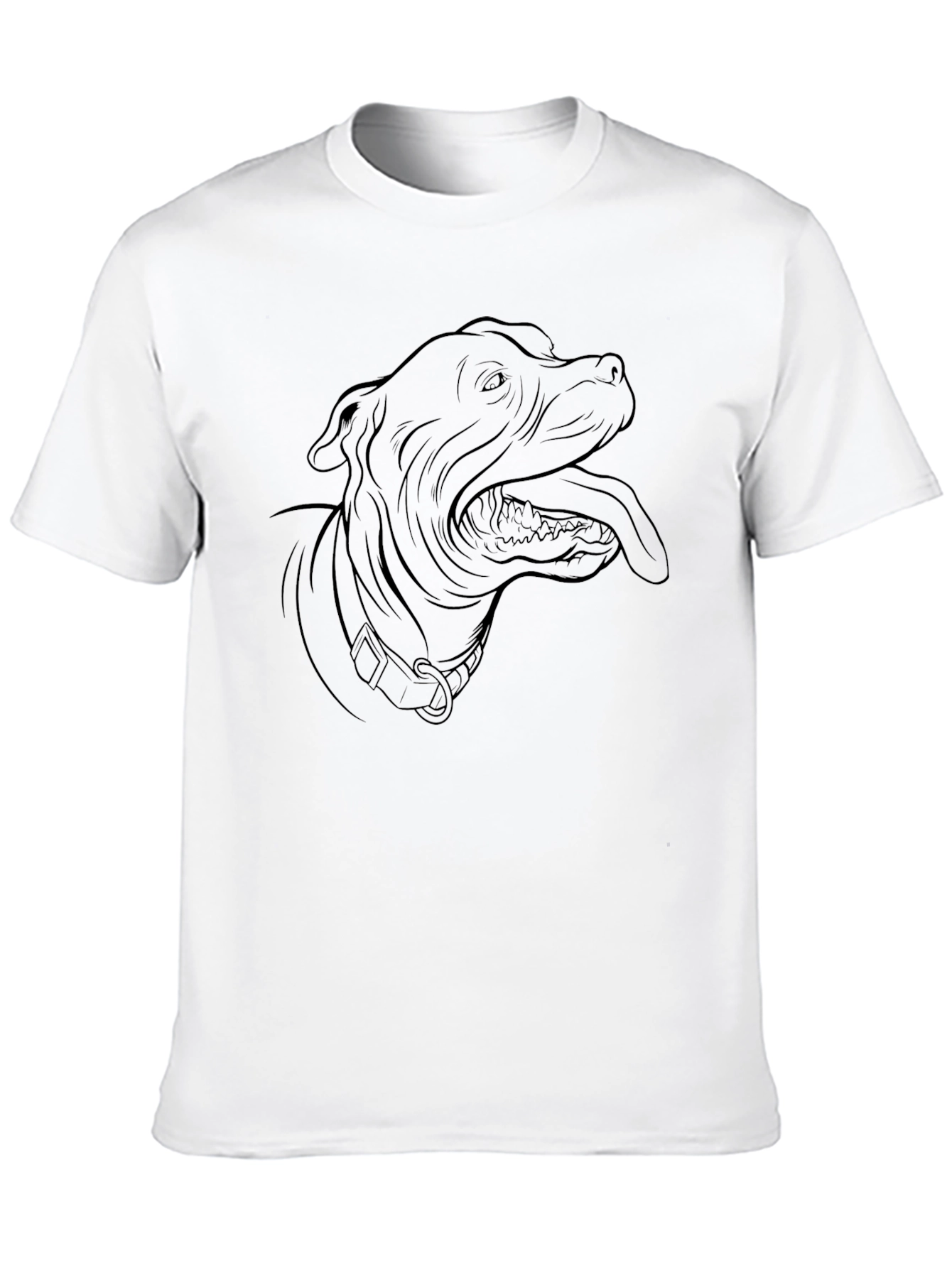 Pitbull Outline T-Shirt – Cute Dog Lover Graphic Tee Gift