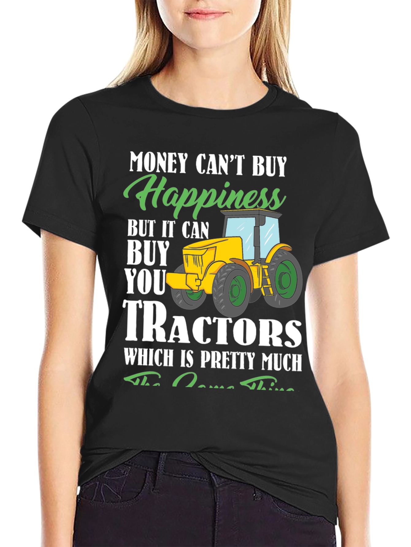 Funny Tractor T-Shirt - Buy Tractors Happiness