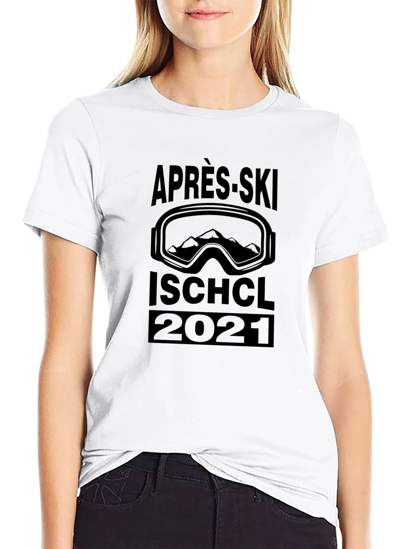 Après-Ski Ischgl 2021 Black Graphic Tee