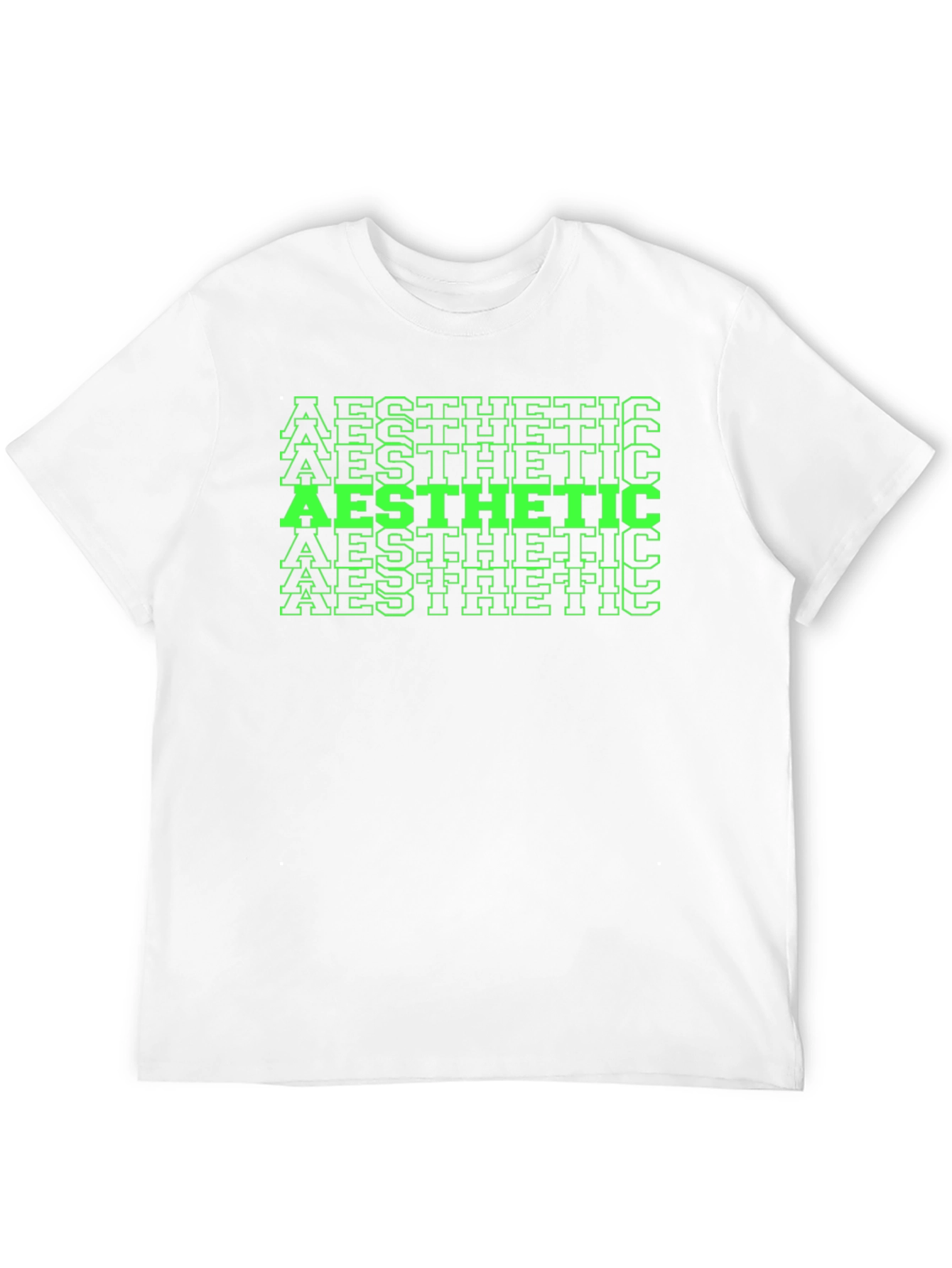 Aesthetic Graphic Print Tee - Black