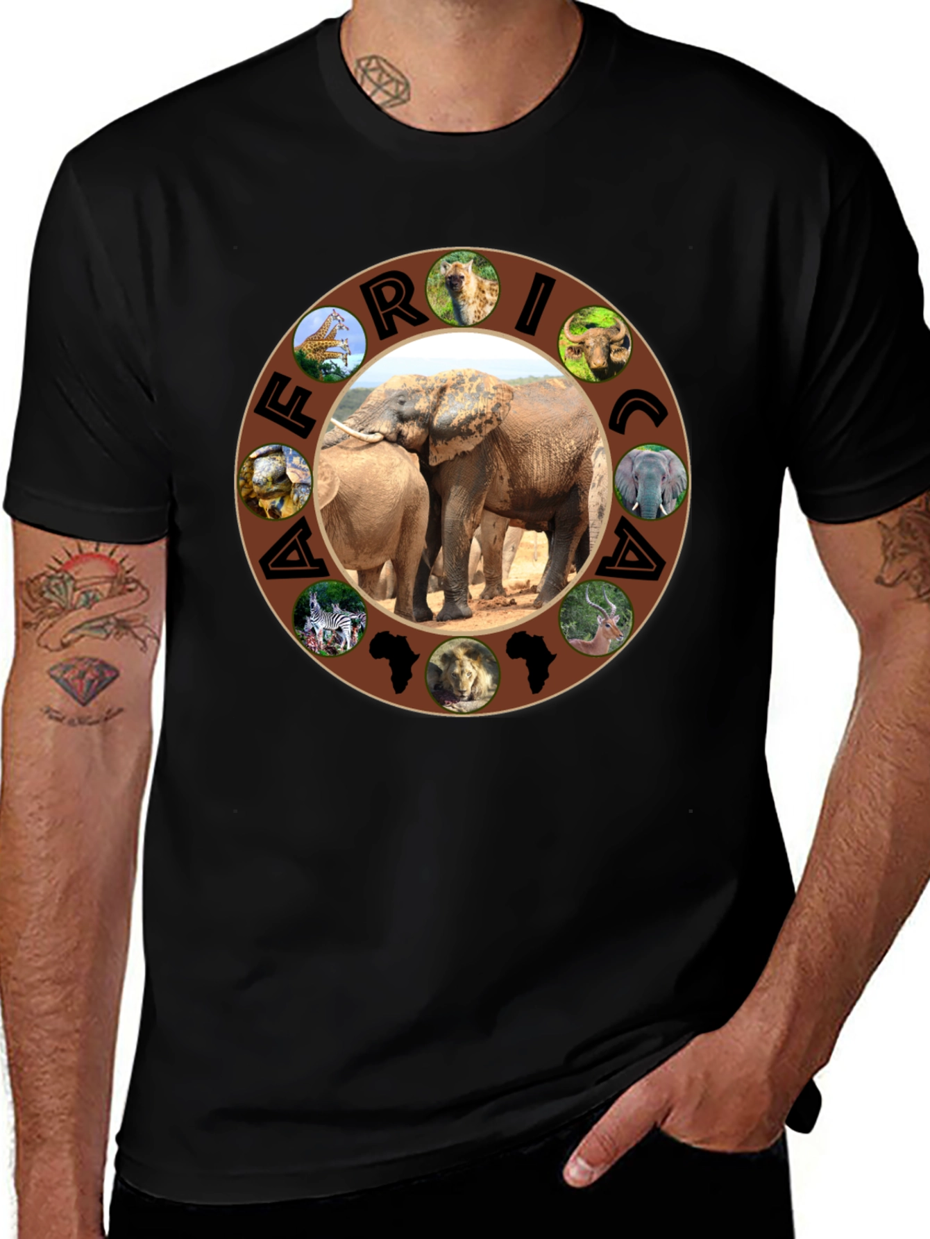 Africa Animals Graphic T-Shirt