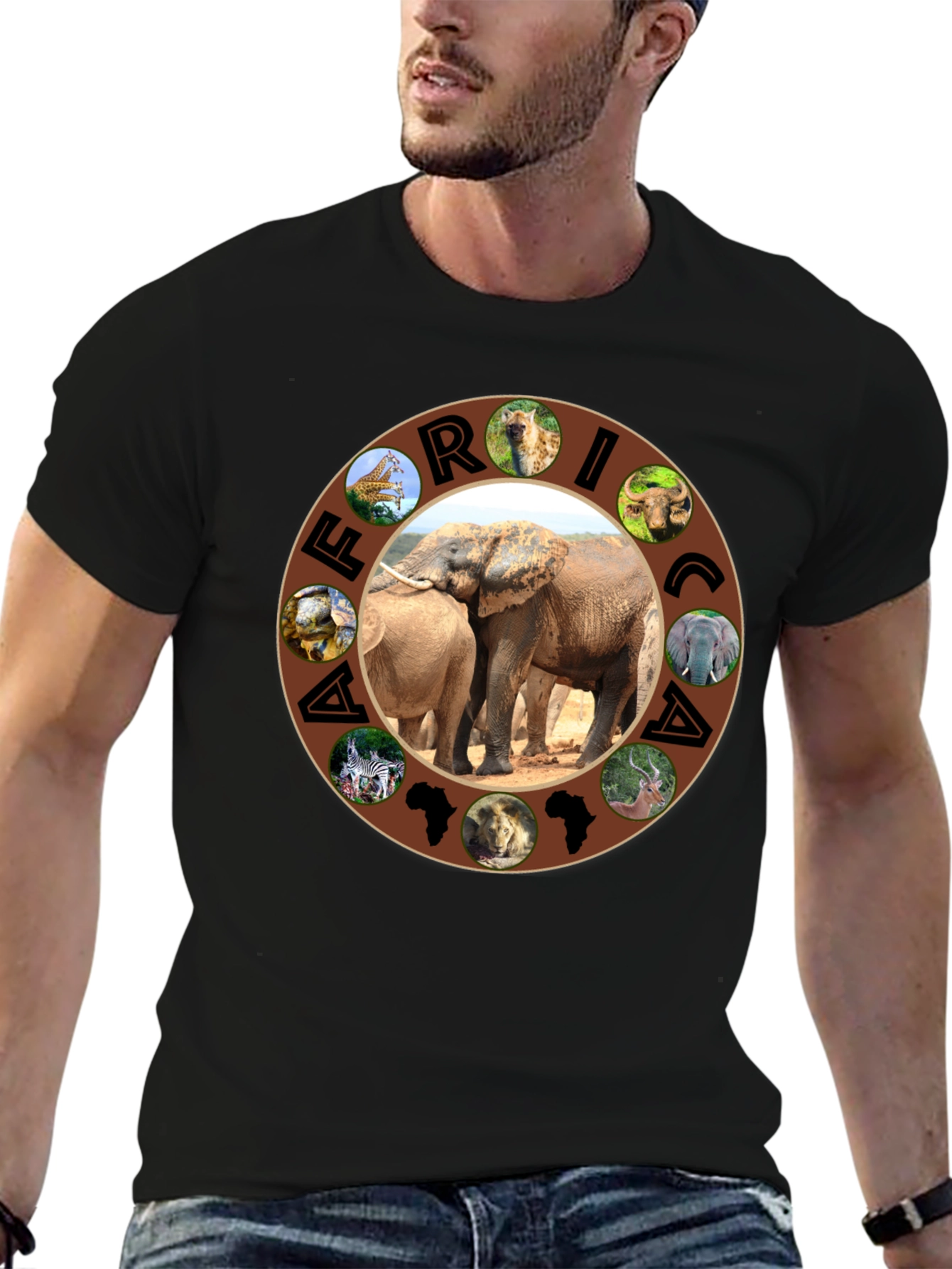 Africa Animals Graphic T-Shirt