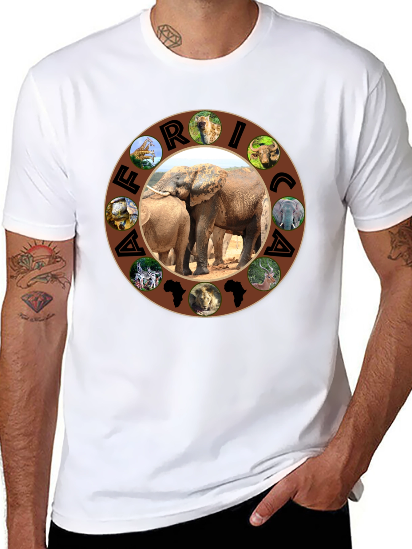 Africa Animals Graphic T-Shirt