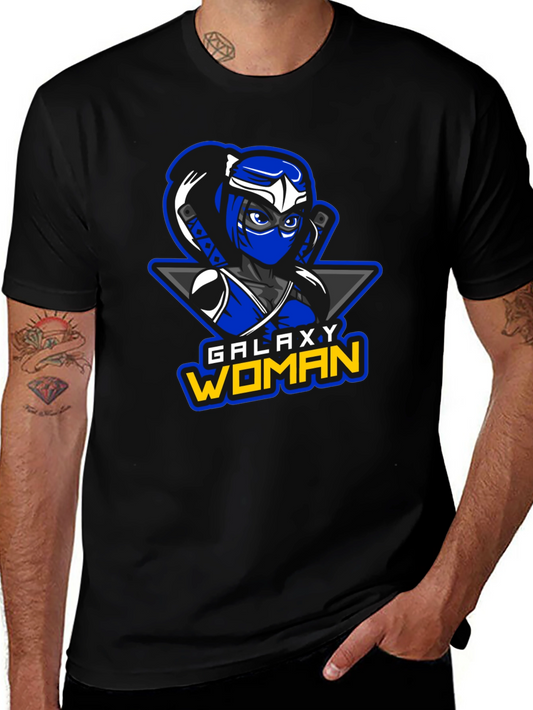 Galaxy Woman Ninja Graphic T-Shirt