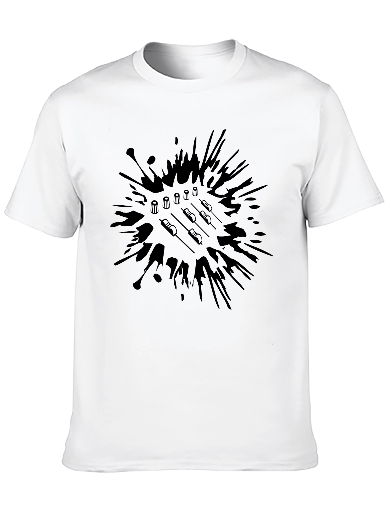 Abstract Badminton T-Shirt