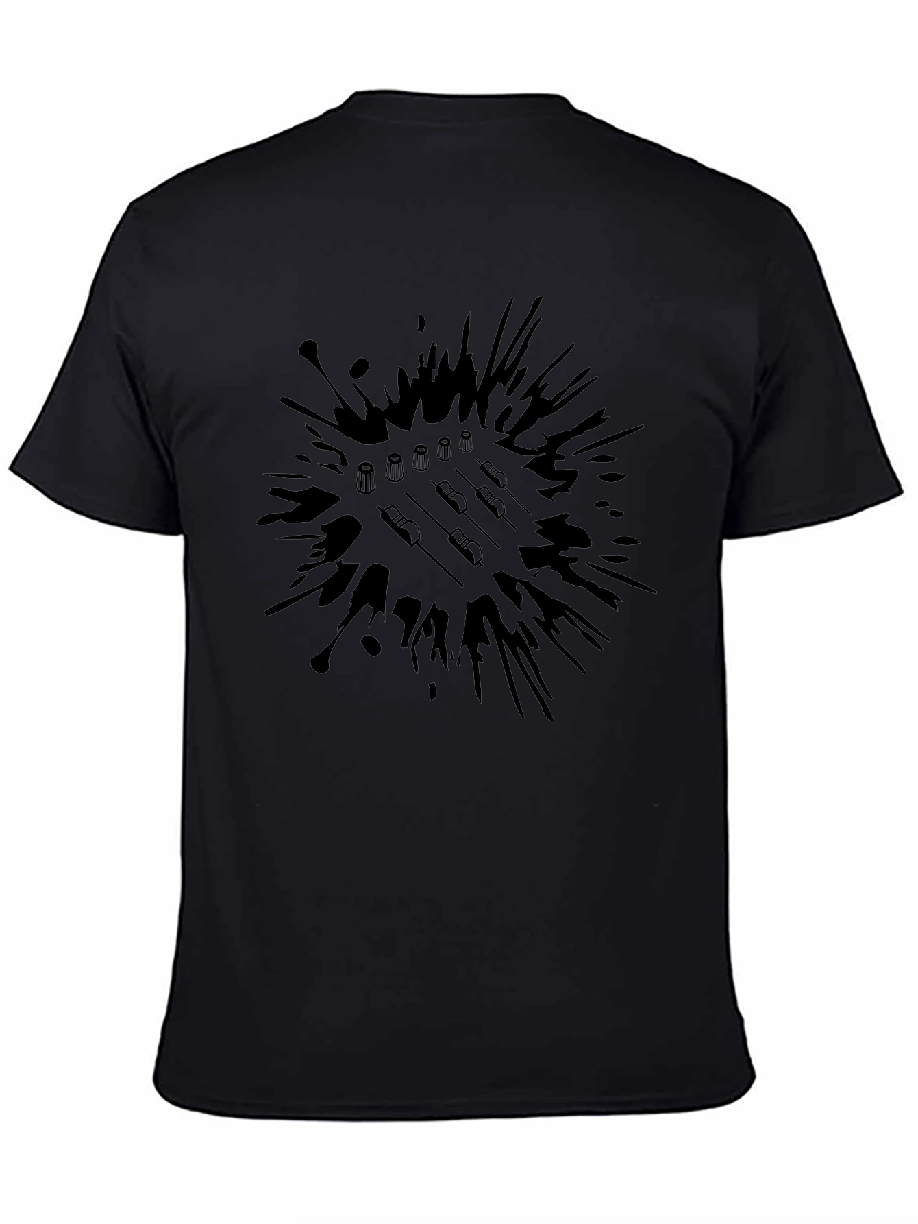 Abstract Badminton T-Shirt