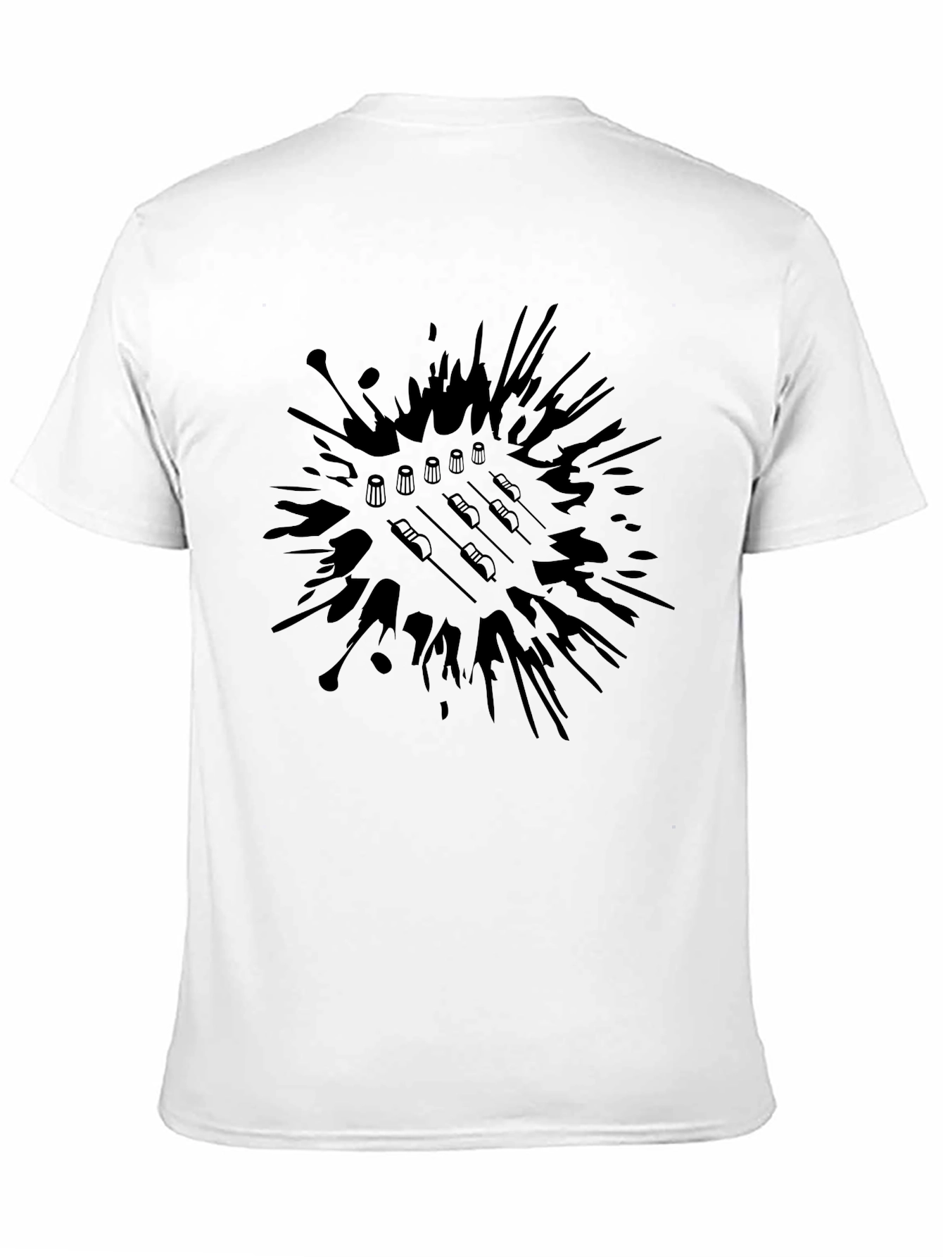 Abstract Badminton T-Shirt