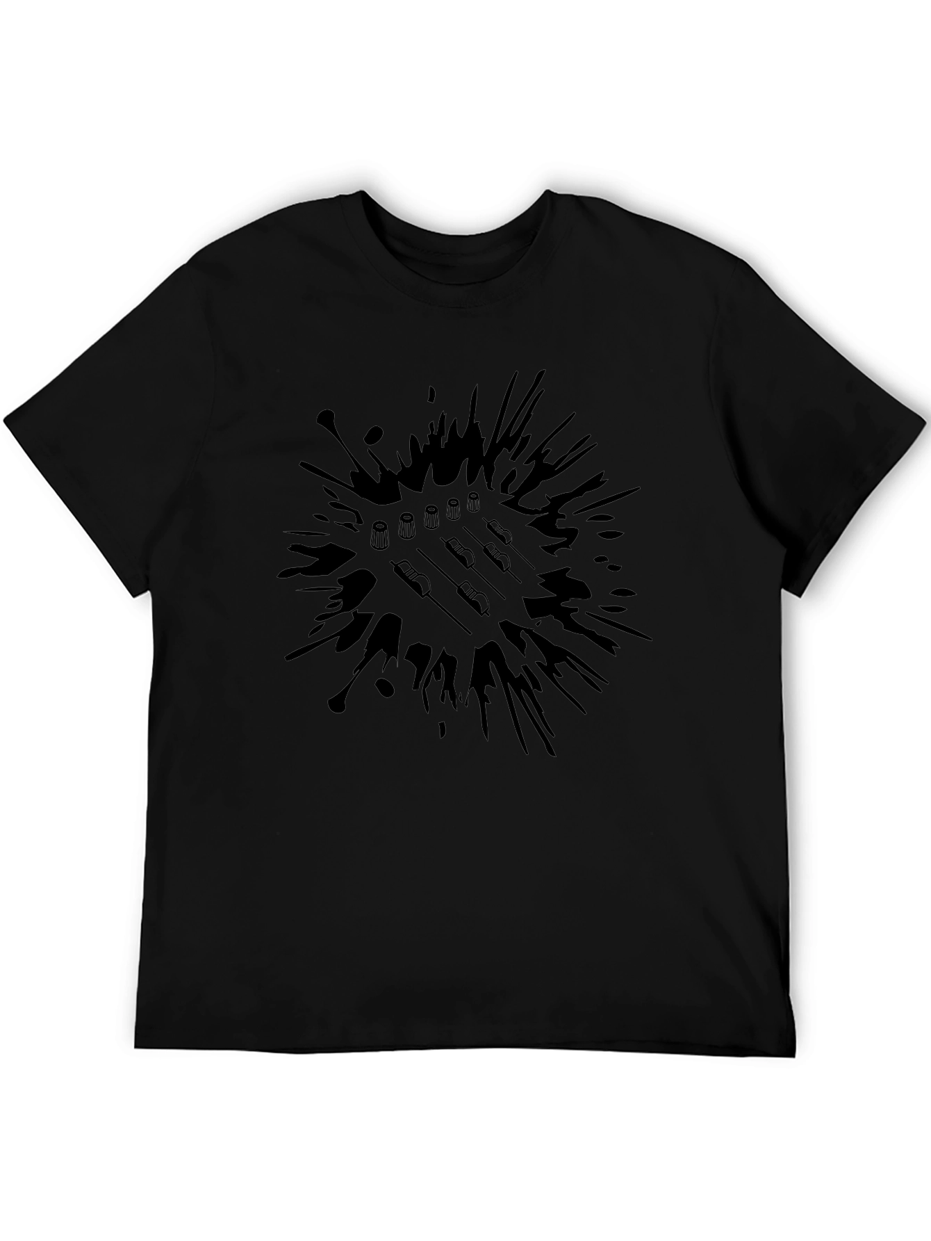 Abstract Badminton T-Shirt