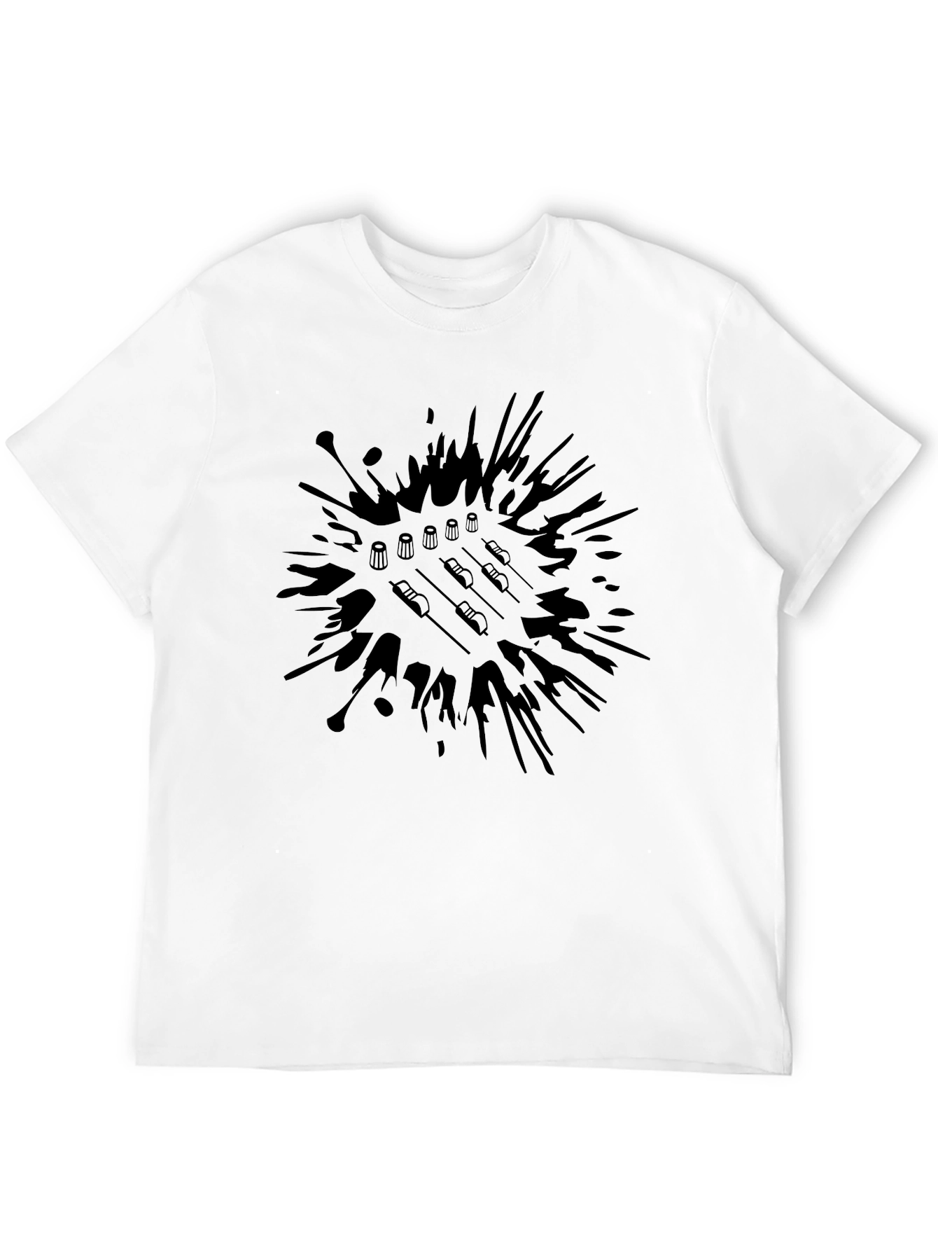 Abstract Badminton T-Shirt