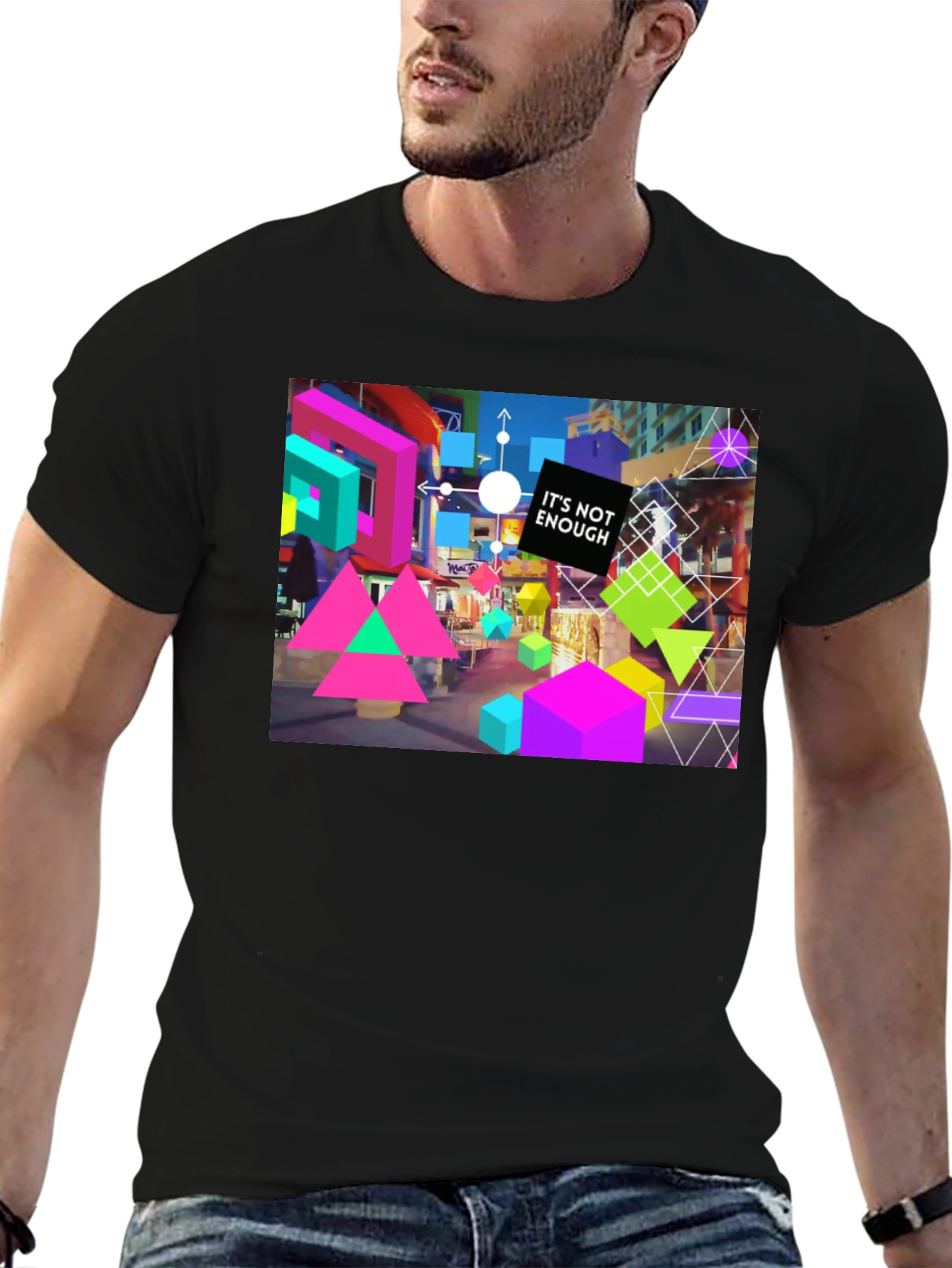 Abstract Geometric Graphic T-Shirt