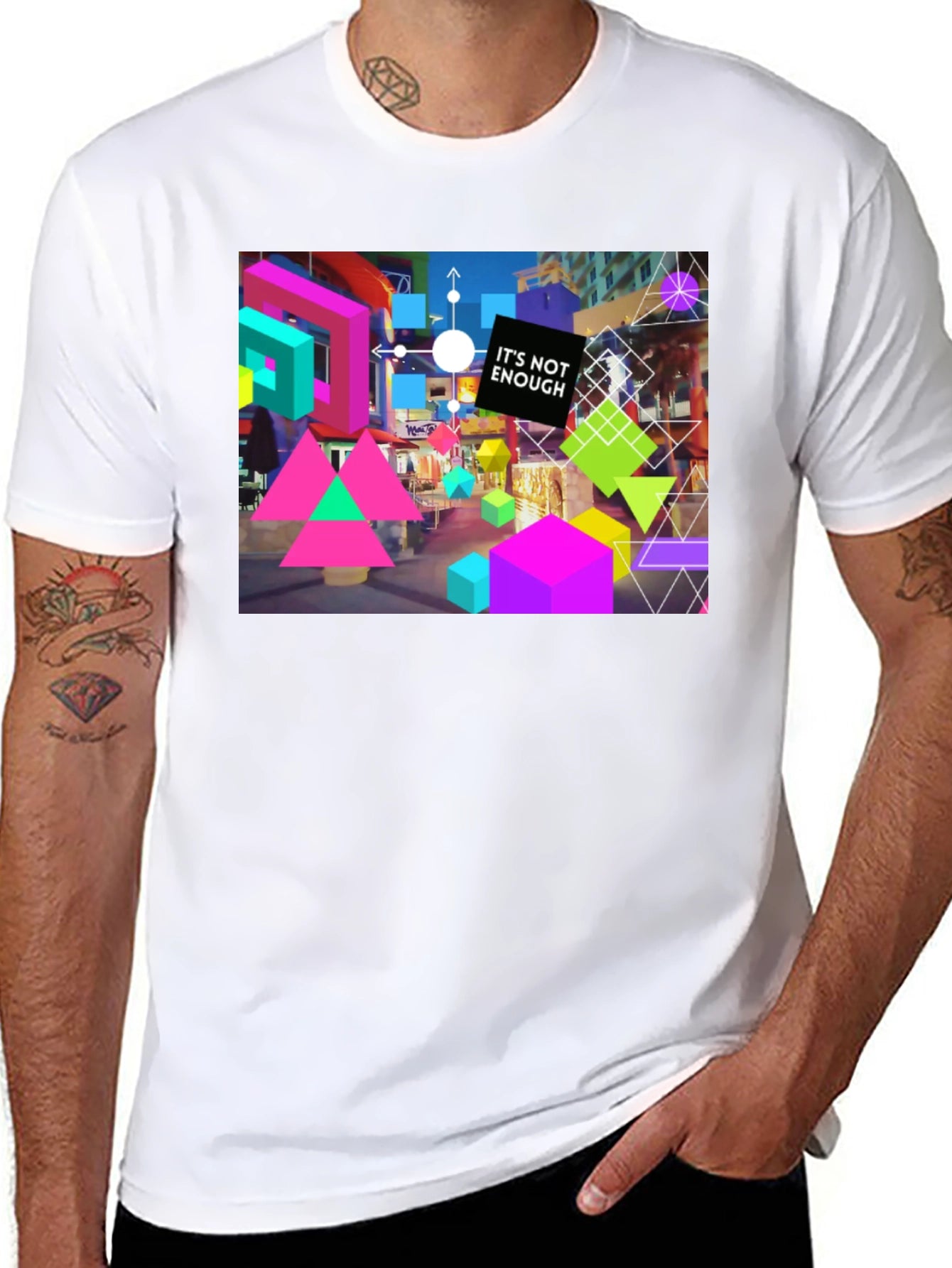 Abstract Geometric Graphic T-Shirt