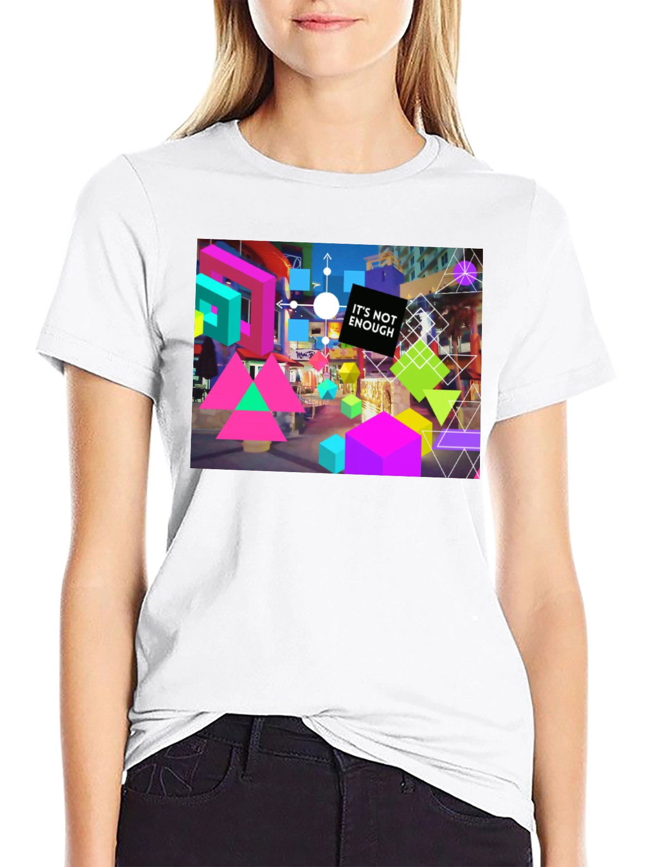 Abstract Geometric Graphic T-Shirt