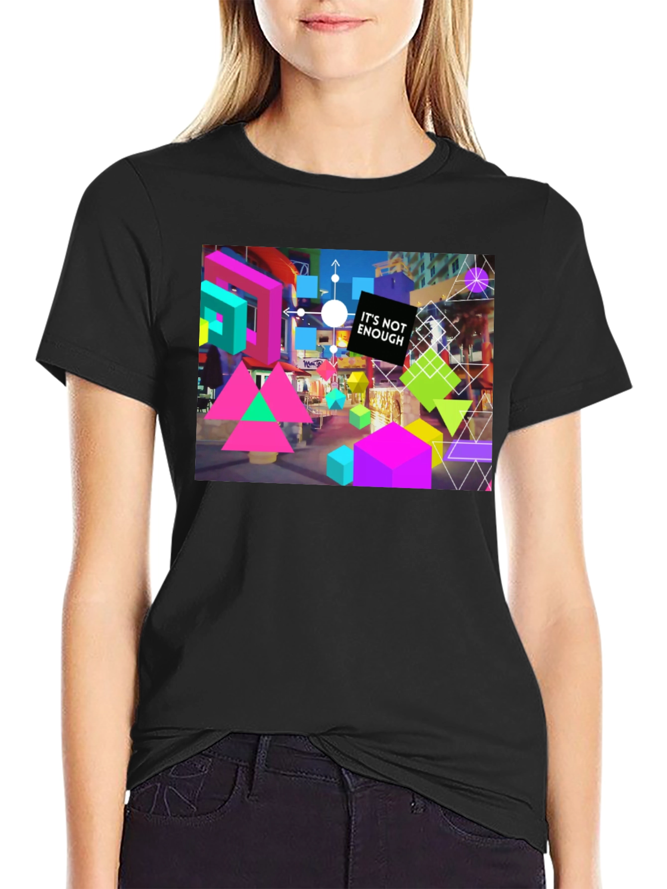 Abstract Geometric Graphic T-Shirt