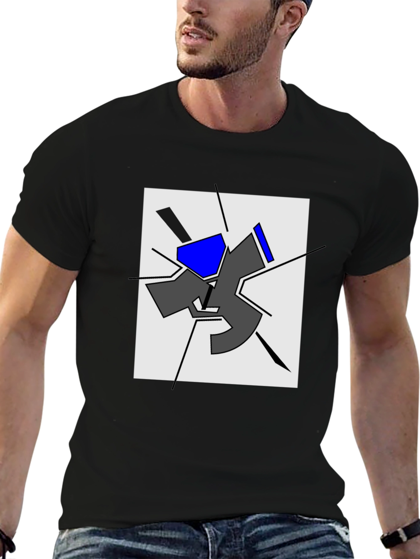 Abstract Geometric T-Shirt - Modern Art Tee