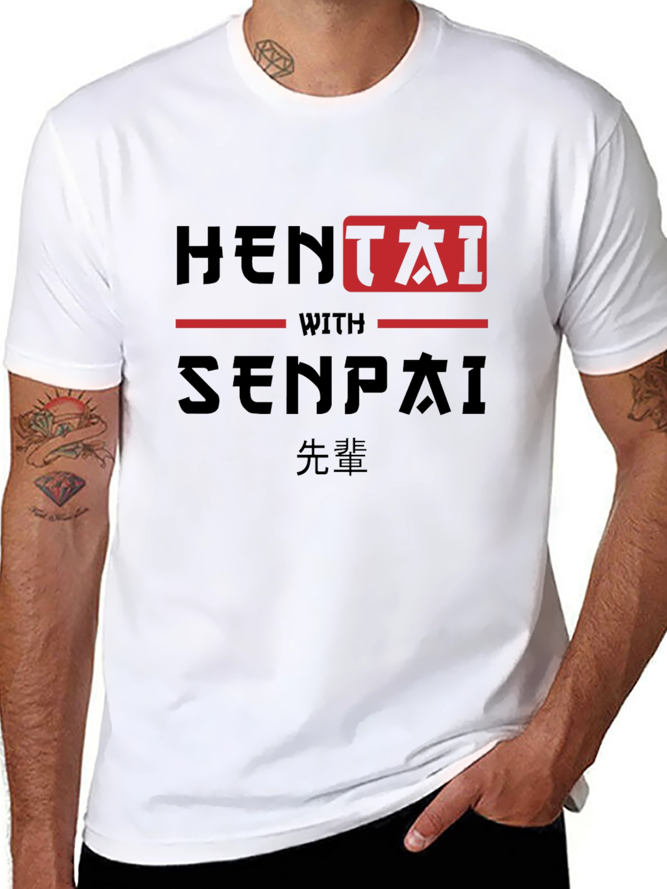 Hentai with Senpai Anime Graphic T-Shirt