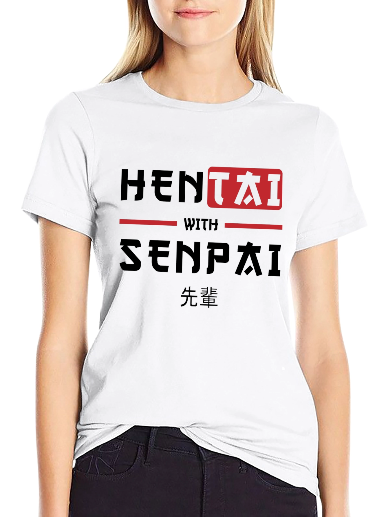 Hentai with Senpai Anime Graphic T-Shirt