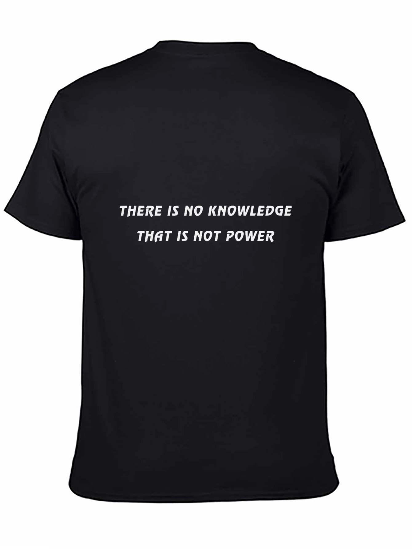 Knowledge is Power T-Shirt - Black Graphic Tee