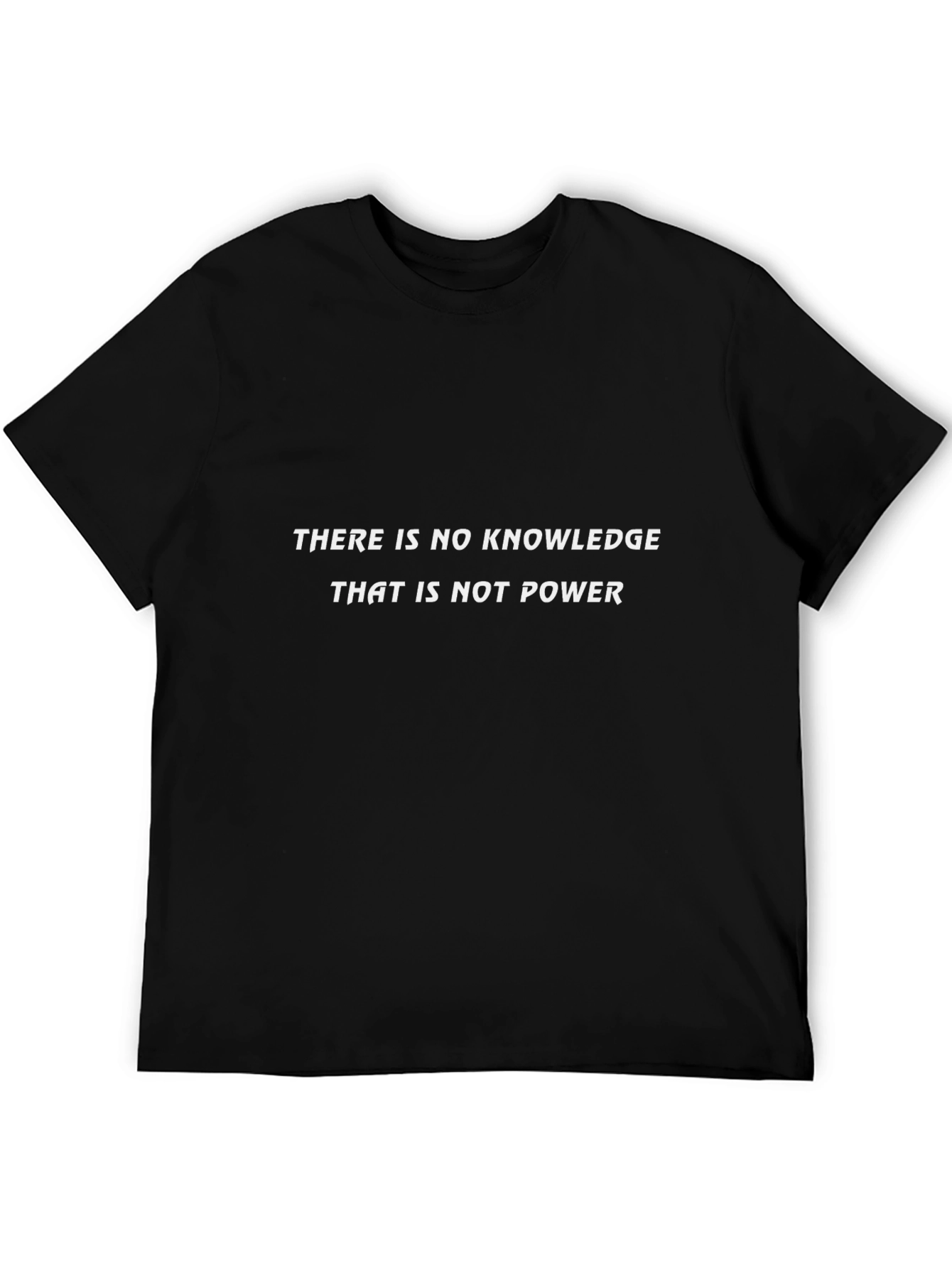 Knowledge is Power T-Shirt - Black Graphic Tee