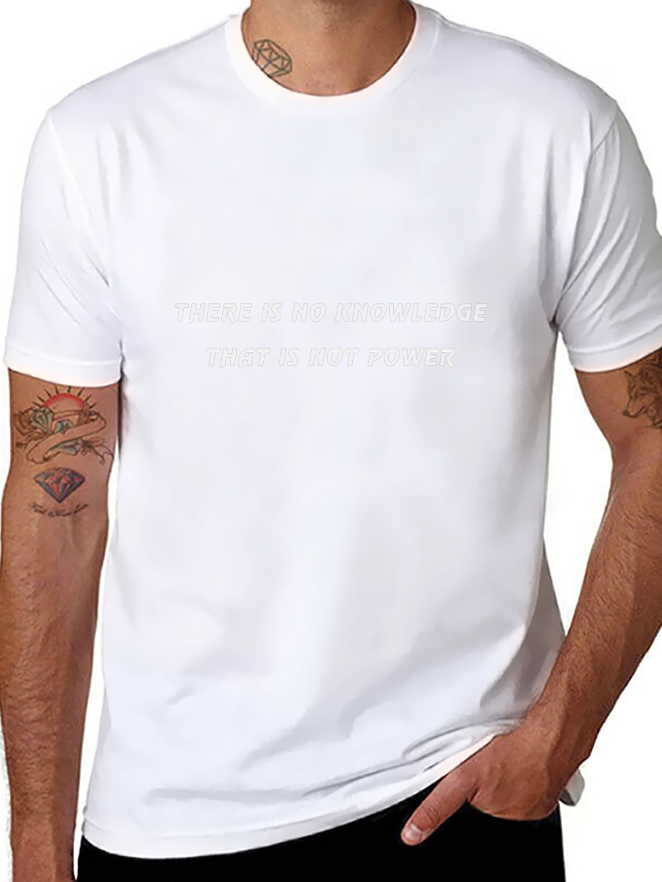 Knowledge is Power T-Shirt - Black Graphic Tee