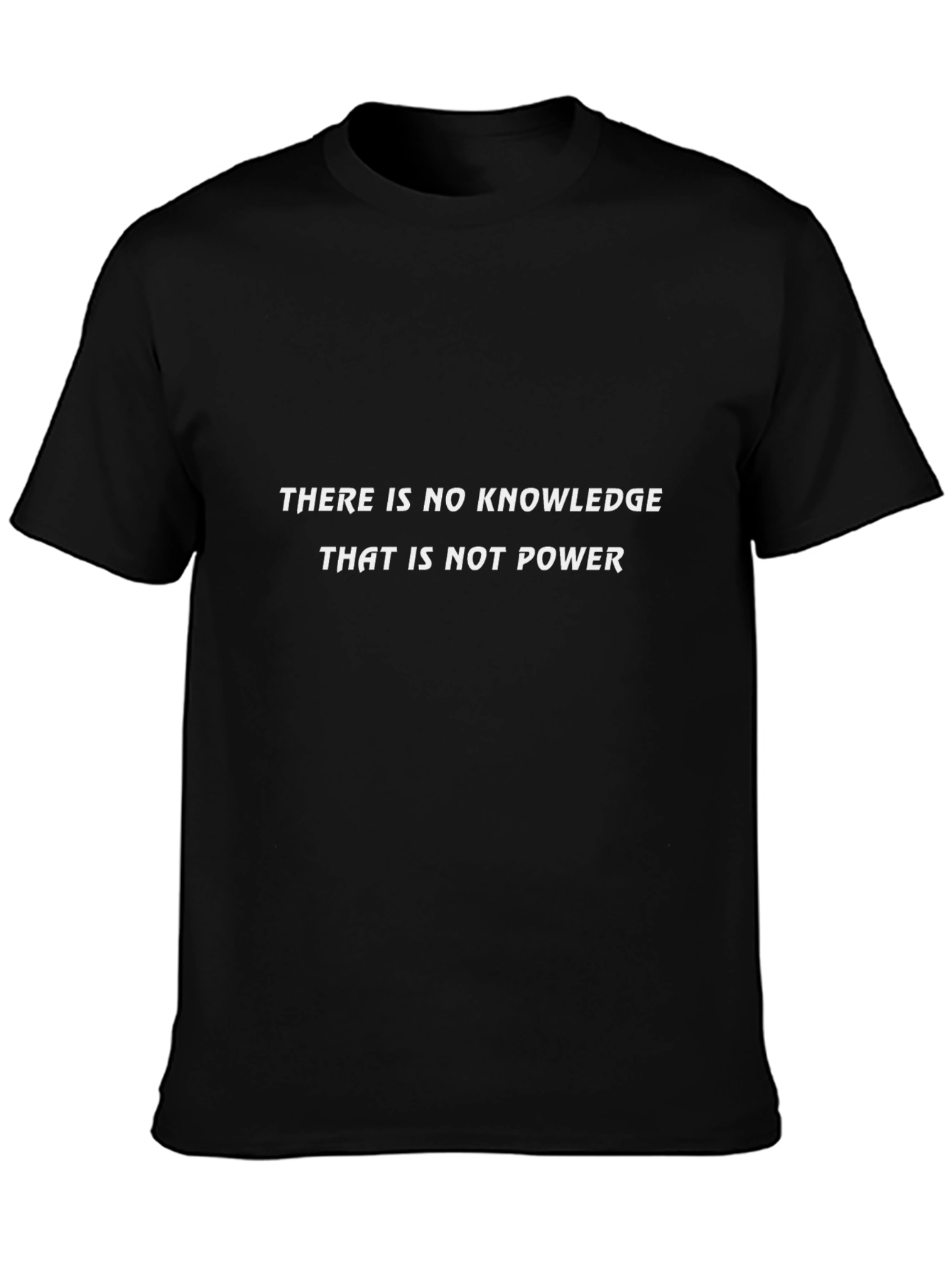 Knowledge is Power T-Shirt - Black Graphic Tee