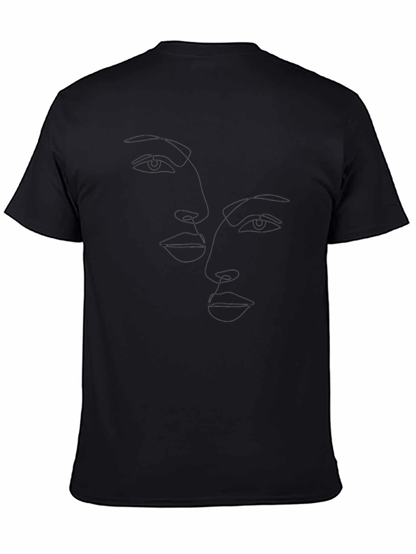 Classic Black Crew Neck Tee