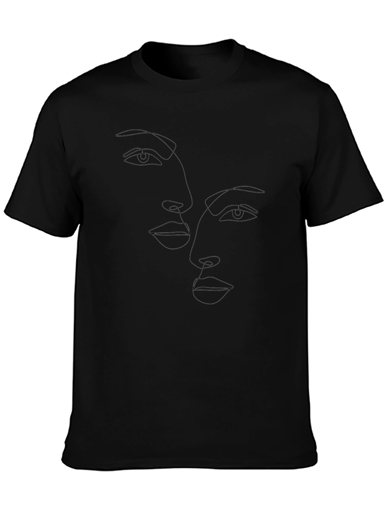 Classic Black Crew Neck Tee